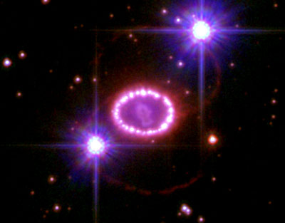 An exploding star