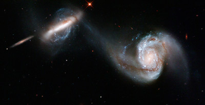 Ineracting Galaxy Pair Arp87 --HubbleST